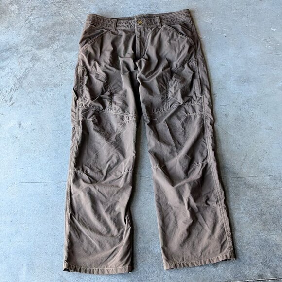Kuhl Brown Straight Leg Cargo Hiking Pants size 34x30 - Picture 1 of 10